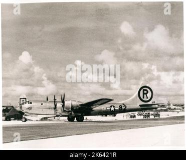Enola gay, avion utilisé pour déposer la bombe atomique sur Hiroshima, au Japon, en 1945, deuxième Guerre mondiale Banque D'Images