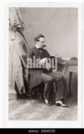 Photographie ancienne du XIXe siècle : Georges de Pimodan (29 janvier 1822-18 septembre 1860) est un officier militaire légitimiste français qui a servi dans les armées de l'Empire autrichien et des États papal. Banque D'Images