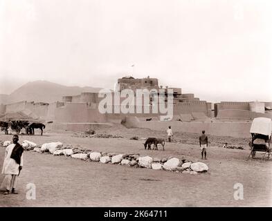 Jamrud Fort, de la Passe de Khyber, NW Frontier, Inde (maintenant le Pakistan) c.1890's Banque D'Images