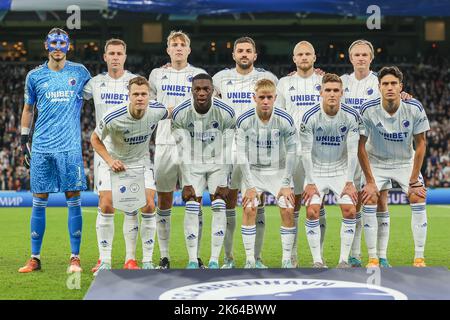 Copenhague, Danemark. 11th octobre 2022. Le départ du FC Copenhague en 11 pour le match de la Ligue des champions de l'UEFA entre le FC Copenhague et Manchester City à Parken à Copenhague. (Crédit photo : Gonzales photo/Alamy Live News Banque D'Images