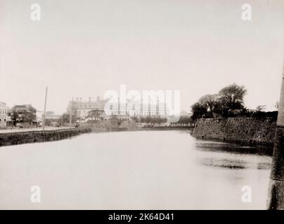 Photographie ancienne du XIXe siècle: Imperial Hotel Tokyo. Banque D'Images