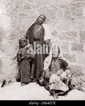 Les femmes de Bethléem en Terre Sainte, c.1890 Banque D'Images