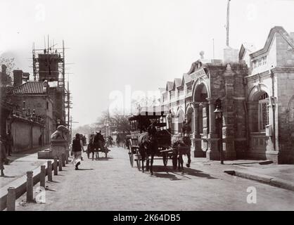 Photographie d'époque: Quartier des légendes, Pékin, Beijing, Chine, vers 1900 Banque D'Images