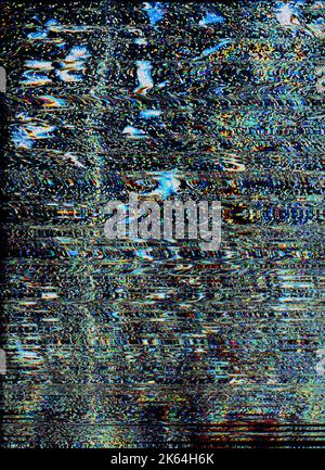 la texture de la saturation du bruit des pixels recouvre le grain coloré Banque D'Images