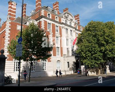 Vue de face du bâtiment de la Royal Academy of Music à Marylebone Road Londres Banque D'Images