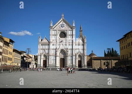 Basilique de Santa Croce à Florence Italie Banque D'Images