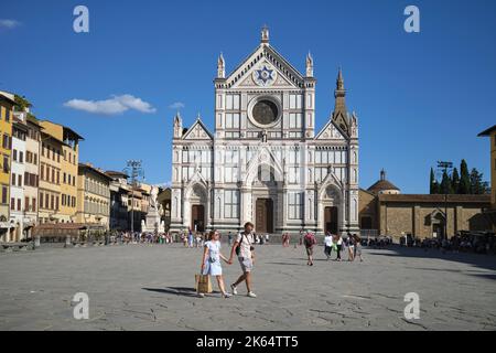 Basilique de Santa Croce à Florence Italie Banque D'Images