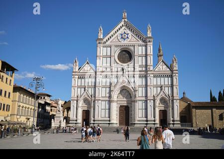 Basilique de Santa Croce à Florence Italie Banque D'Images