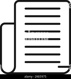 Vecteur de contour d'icône de tapis de sol. Tapis de yoga. Boule de visualisation Illustration de Vecteur