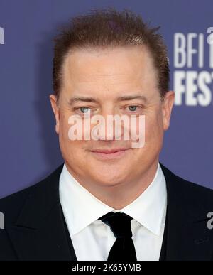 11 octobre 2022 - Londres, Angleterre, Royaume-Uni - Brendan Fraser participe au BFI London film Festival Gala de Patrón 66th - The Whale UK Premiere Banque D'Images