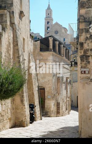 Vue sur la ville, Matera, province de Matera, Basilicate, Italie Banque D'Images