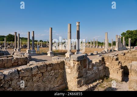 Agora de Perge, ruines de la ville romaine de Perge, Antalya, Turquie Banque D'Images