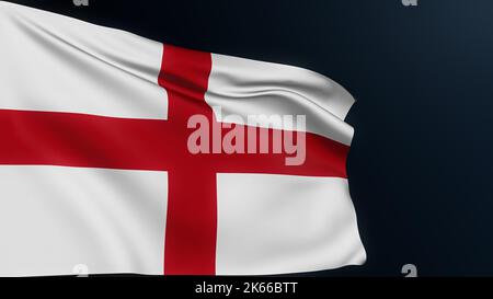 drapeau de l'angleterre symbole de la croix anglaise de saint george Banque D'Images