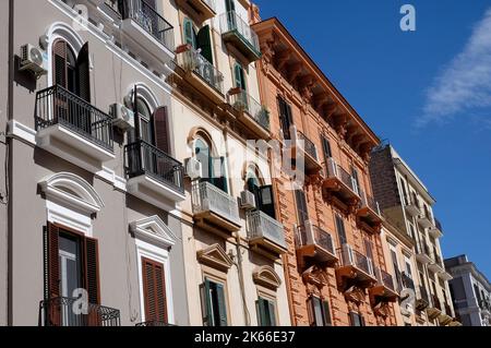 via niccolo tommaso d'aquino, taranto, puglia, sud de l'italie Banque D'Images