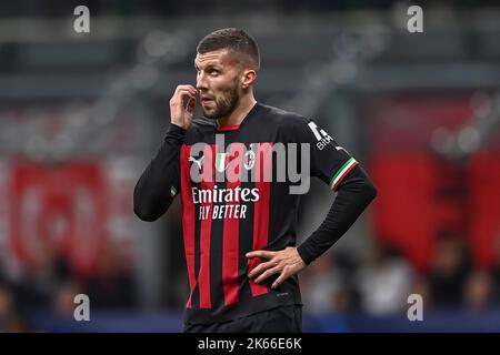 Ante Rebic (Milan) (Chelsea) lors du match de l'UEFA 'Ligue des Champions 2022 2023' entre Milan 0-2 Chelsea au stade Giuseppe Meazza sur 11 octobre 2022 à Milan, Italie. Credit: Maurizio Borsari/AFLO/Alay Live News Banque D'Images