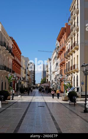 via niccolo tommaso d'aquino, taranto, puglia, sud de l'italie Banque D'Images