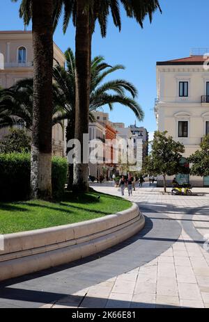 via niccolo tommaso d'aquino, taranto, puglia, sud de l'italie Banque D'Images