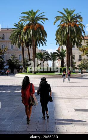 via niccolo tommaso d'aquino, taranto, puglia, sud de l'italie Banque D'Images