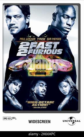 PAUL WALKER, Tyrese Gibson, Eva Mendes, Ludacris, DEVON AOKI Poster, 2 Fast 2 Furious, 2003 Banque D'Images