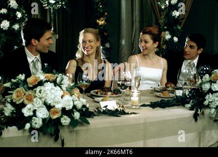 SEANN WILLIAM SCOTT, JANUARY JONES, Alyson Hannigan, Jason Biggs, AMERICAN WEDDING, 2003 Banque D'Images