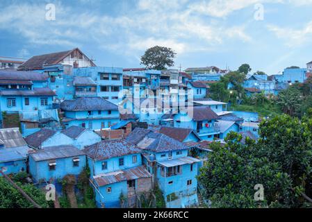 Kampung Biru AREMA est un village traditionnel de Malang, en Indonésie Banque D'Images