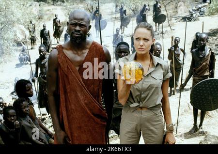 HOUNSOU, JOLIE, LARA CROFT TOMB RAIDER : LE BERCEAU DE LA VIE, 2003 Banque D'Images