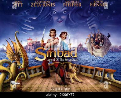 SINBAD, Sinbad : LEGEND OF THE SEVEN SEAS, 2003 Banque D'Images