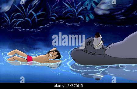 MOWGLI, BALOO, LE LIVRE DE LA JUNGLE 2, 2003 Banque D'Images