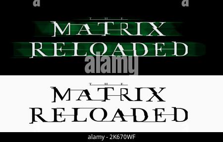 Art, le film Matrix Reloaded, 2003 Banque D'Images