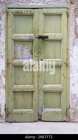 Porte ancienne vermette poussiéreuse Banque D'Images