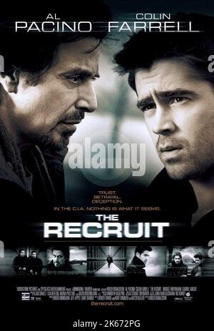 AL PACINO, Colin Farrell, l'AFFICHE DE LA RECRUTER, 2003 Banque D'Images