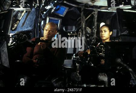 LAURENCE FISHBURNE, Jada Pinkett Smith, THE MATRIX REVOLUTIONS, 2003 Banque D'Images