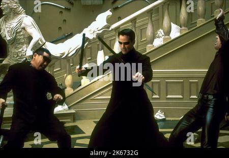 KEANU REEVES, The Matrix Reloaded, 2003 Banque D'Images