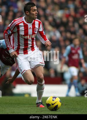 8th décembre 2012 - Barclays Premier League - Aston Villa vs. Ville de Stoke - . - Photo: Paul Roberts / Pathos. Banque D'Images