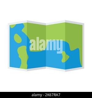 Carte simple avec papier plié pour votre conception. Illustration de Vecteur