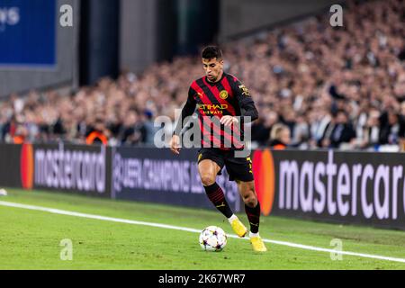 Copenhague, Danemark. 11th octobre 2022. Joao Cancelo (7) de Manchester City vu lors du match de l'UEFA Champions League entre le FC Copenhague et Manchester City à Parken à Copenhague. (Crédit photo : Gonzales photo/Alamy Live News Banque D'Images