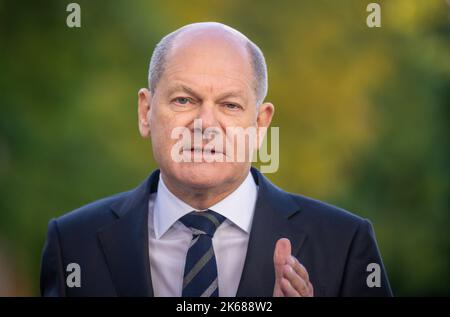 Berlin, Allemagne. 12th octobre 2022. Chancelier allemand OLAF Scholz (SPD). Credit: Michael Kappeller/dpa/Alay Live News Banque D'Images