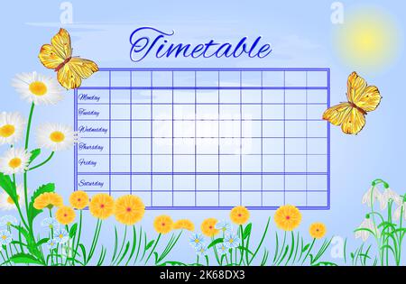 Calendrier papillons Gonepteryx rhamni vecteur Illustration de Vecteur