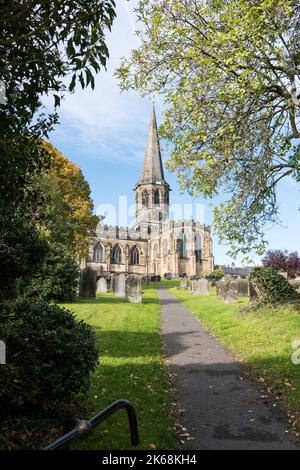 All Saints Church - Bakewell Derbyshire Grade I bâtiment classé Banque D'Images