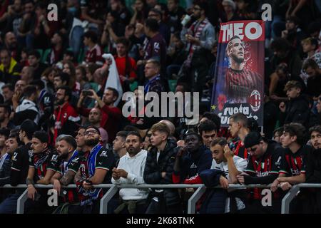 Milan, Italie. 11th octobre 2022. Supporters de l'AC Milan lors de l'UEFA Champions League 2022/23 Group Stage - match de football du Groupe E entre l'AC Milan et le Chelsea FC au stade Giuseppe Meazza, Milan, Italie sur 11 octobre 2022 Credit: Independent photo Agency/Alay Live News Banque D'Images