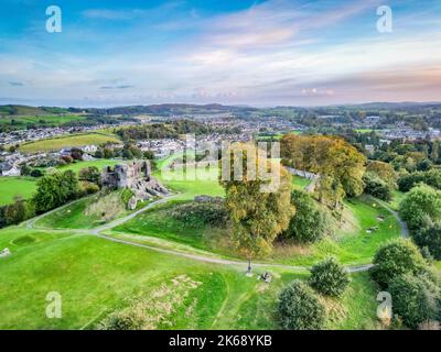 Château médiéval de Trim entouré de prairies verdoyantes Banque D'Images
