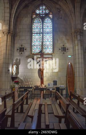 Biarritz, France - 15 janvier 2022 : Église Sainte-Eugénie de Biarritz Banque D'Images