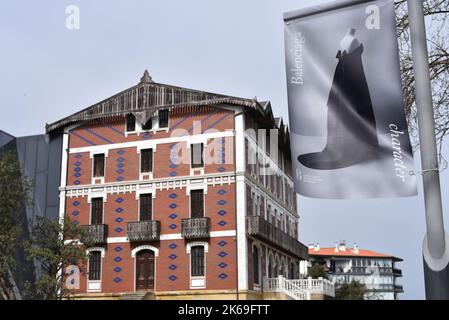 Getaria, Espagne - 19 mars 2022 : extérieur du musée Balenciaga à Getaria, Gipuzkoa Banque D'Images