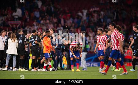 Stade Civitas Metropolitano, Madrid, Espagne. 12th octobre 2022. Ligue des champions, Atletico de Madrid contre Clube Brugge: Crédit: Action plus Sports/Alamy Live News Banque D'Images