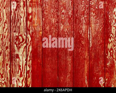 une grange en bois pâle rouge mur de la porte mur de la stalle mur de bois planche de bois ranch planches agriculture hangar bâtiment peint arrière-plan ferme toile de fond Banque D'Images