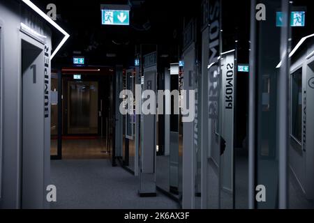 Berlin, Allemagne. 12th octobre 2022. Studios audio au RTL Audio Centre Berlin. Credit: Carsten Koall/dpa/Alay Live News Banque D'Images