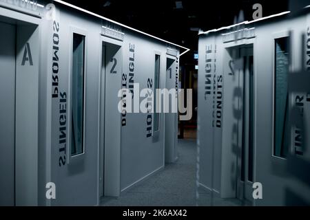 Berlin, Allemagne. 12th octobre 2022. Studios audio au RTL Audio Centre Berlin. Credit: Carsten Koall/dpa/Alay Live News Banque D'Images