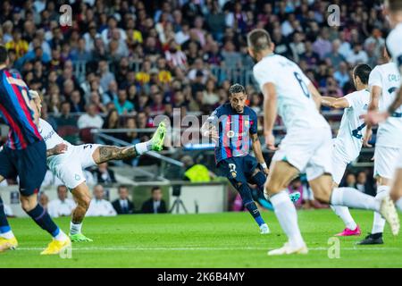 Raphinha du FC Barcelone lors de la Ligue des champions de l'UEFA, match de football du Groupe C entre le FC Barcelone et le FC Internazionale sur 12 octobre 2022 au stade Spotify Camp Nou à Barcelone, Espagne - photo: Marc Graupera Aoma/DPPI/LiveMedia Banque D'Images