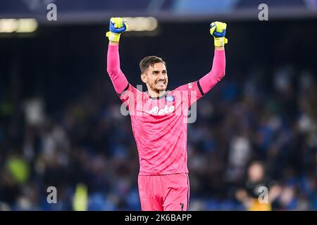 12-10-2022: Sport: Napoli / Ajax NAPELS, ITALIE - OCTOBRE 12: Gardien de but Alex Meret (SSC Napoli) pendant le match de Championsleague entre SSC Napoli a Banque D'Images