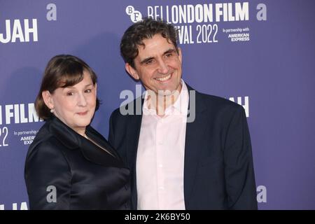 Heidi Thomas et Stephen McGann assistent à la présentation spéciale « Allelujah » au BFI London film Festival 66th Banque D'Images